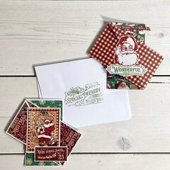 Graphic 45 Letters to Santa Diagonal Gatefold Christmas Cards