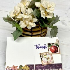Graphic 45 Fruit and Flora Thank You Card