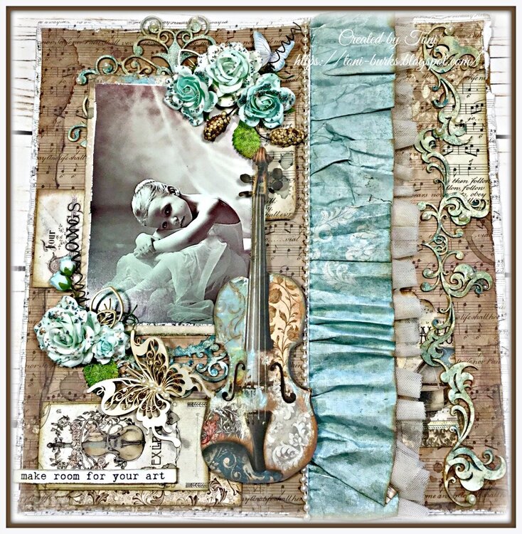 Shabby Chic Ballerina Layout *ReneaBouquets