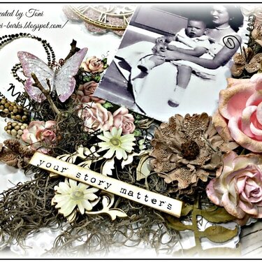 Mother&#039;s Day Altered Plate *ReneaBouquets