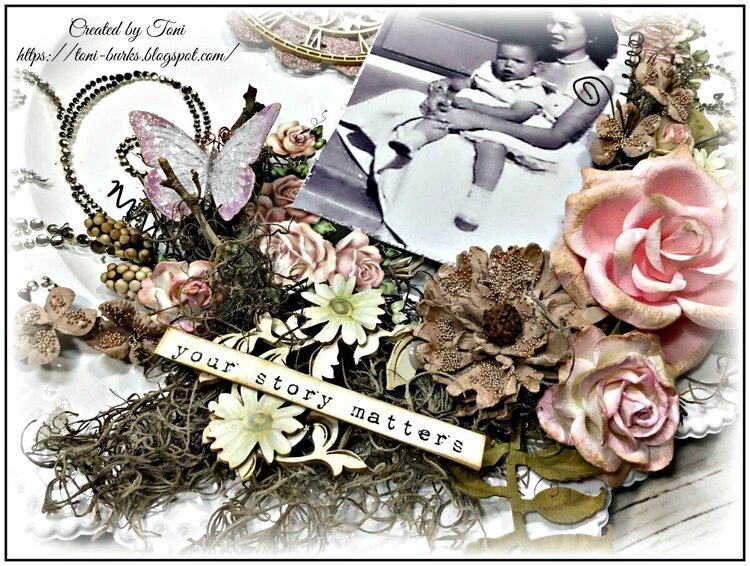 Mother&#039;s Day Altered Plate *ReneaBouquets