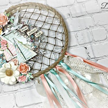 Altered Embroidery Hoop Dream Catcher *Reneabouquets