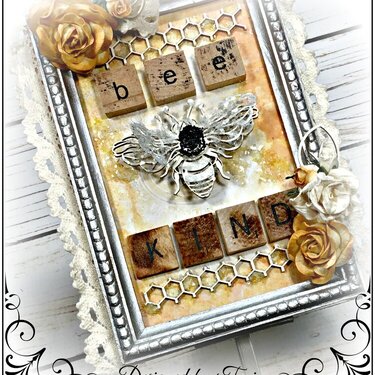 Mixed Media Canvas (Bee Kind) *Reneabouquets