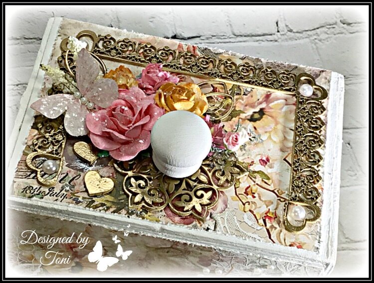 Shabby Chic Altered Cigar Box *Reneaboquets Design Team Project