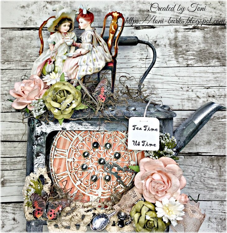 Shabby Chic Altered Teapot Frame *ReneaBouquets