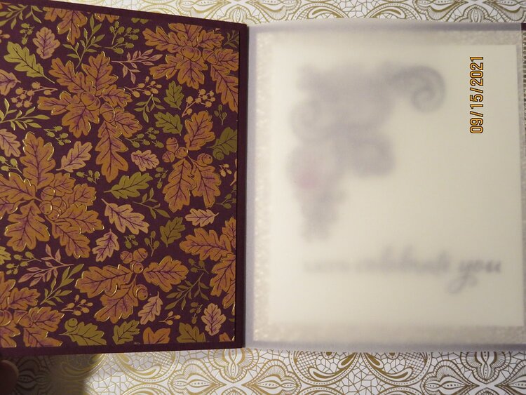 2021 Card #33 - Four Page Anniversary Bookbinding Card - Inside 1