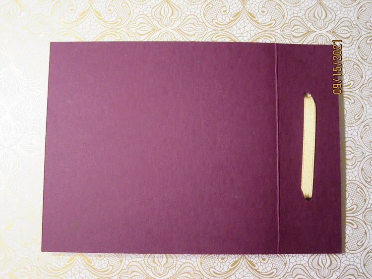 2021 Card #33 - Four Page Anniversary Bookbinding Card - Back