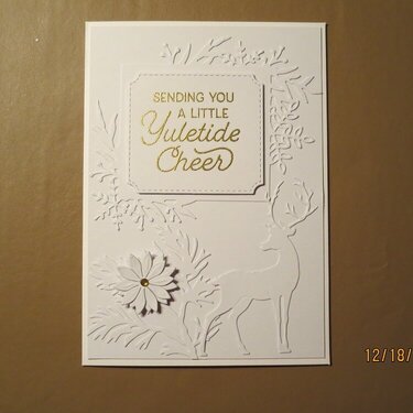 Last Minute White On White Christmas Cards