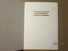 Last Minute White On White Christmas Cards