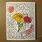 Ladybug and Floral Birthday Card