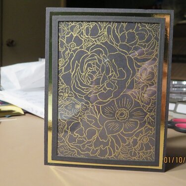 Gold Embossed Congratulations Frame Card
