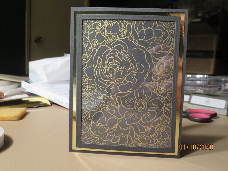 Gold Embossed Congratulations Frame Card