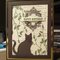 Vintage Look Frame Birthday Card with Cat