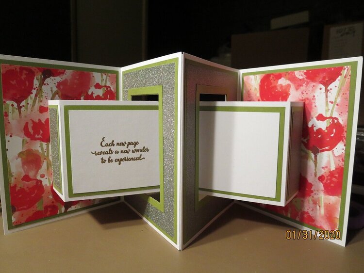 Interlock Double Concertina Encouragement/All Occasion Card