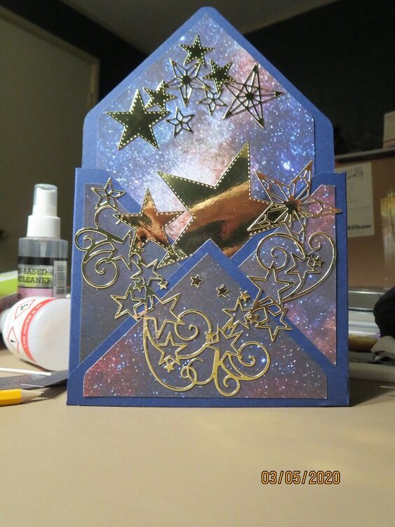 Special Galaxy Envelope Box Card - without tissue