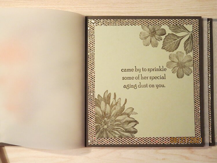 2021 Card #30 - The Birthday Fairy 4-Page Bookbinding Card