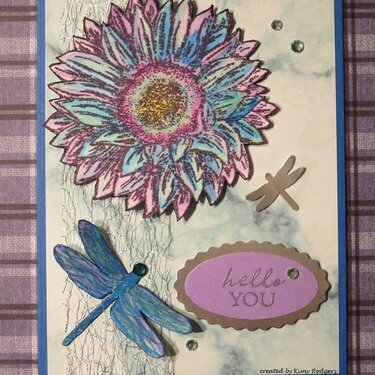 2022 Card #22 - Flower and Bug Kitchen Sink Card for World Watercolor Month