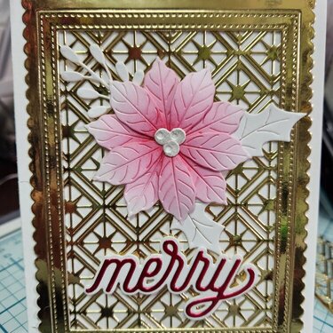Gold Merry card
