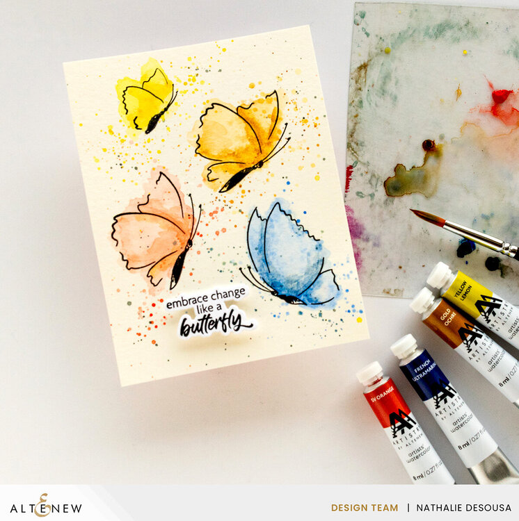 Altenew - Clear Photopolymer Stamps - Paint &amp; Stamp Butterflies