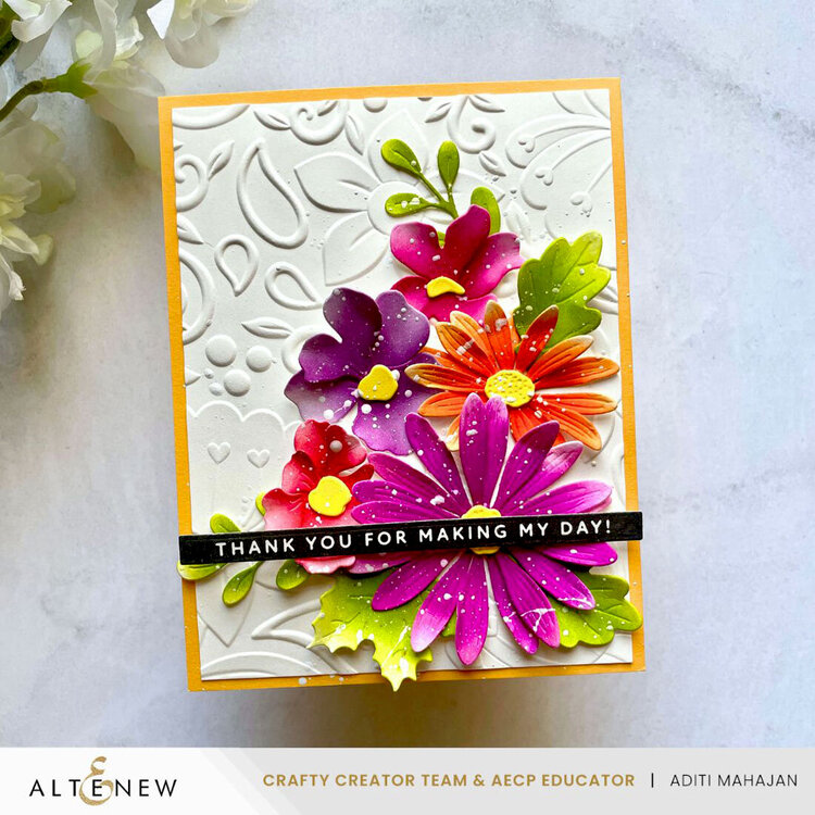 Hearts &amp; Paislies 3D Embossing Folder