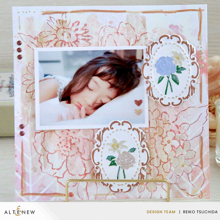 Floral Cameo 3D Embossing Folder