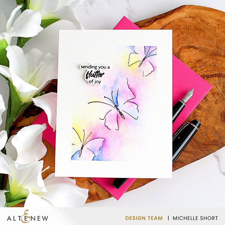 Altenew - Clear Photopolymer Stamps - Paint &amp; Stamp Butterflies