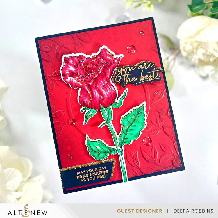 Altenew - Clear Photopolymer Stamps - Rustic Rose