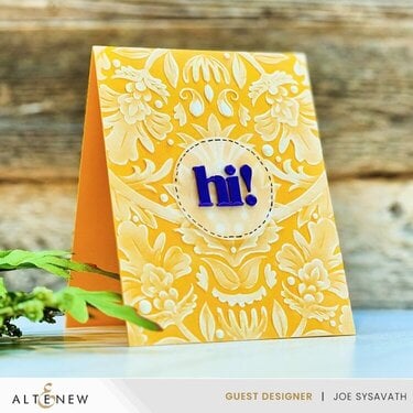 Blooming Motifs 3D Embossing Folder