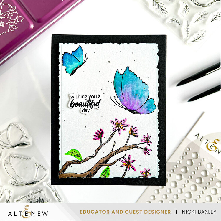 Altenew - Clear Photopolymer Stamps - Paint &amp; Stamp Flowers
