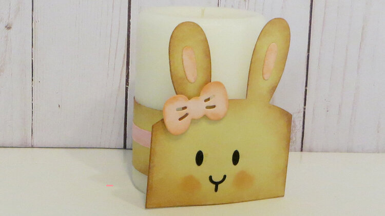 Easter Bunny Candle Wrap