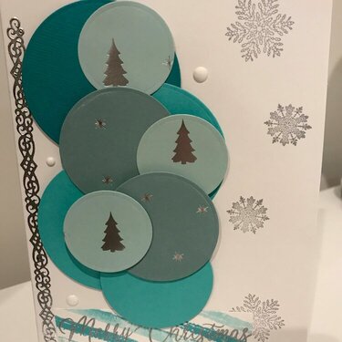 Silver and turquoise Christmas