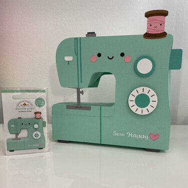 Doodlebug Design Cute &amp; Crafty - 3D Sewing Machine