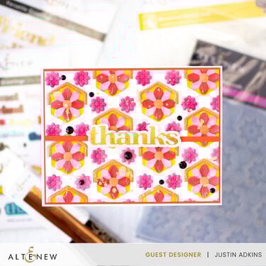 Textured Thank You Card