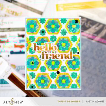 Hello Friend Textured Card