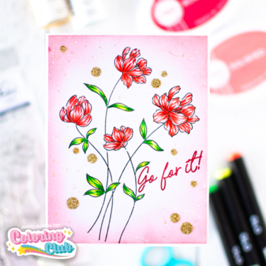 Go For It Floral Card