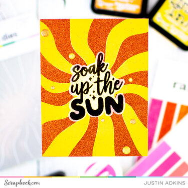 Soak Up the Sun Glitter Card