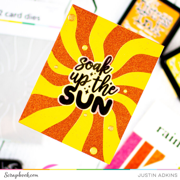 Soak Up the Sun Glitter Card