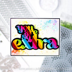 You Are So Extra Rainbow Card