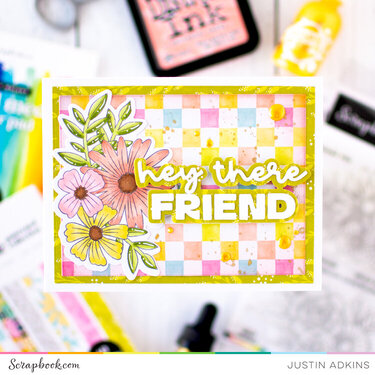 Hey There, Friend Floral Card