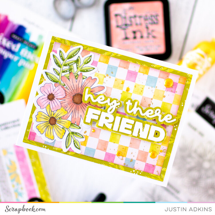 Hey There, Friend Floral Card