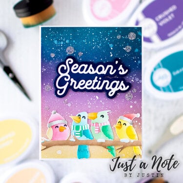 Season's Greetings Bird Card