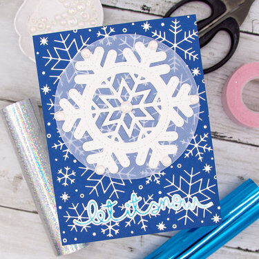 Foiled Snowy Greetings