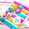 Striped Unicorn with Balloons Card