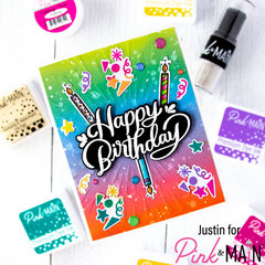 A Birthday Color Explosion Card