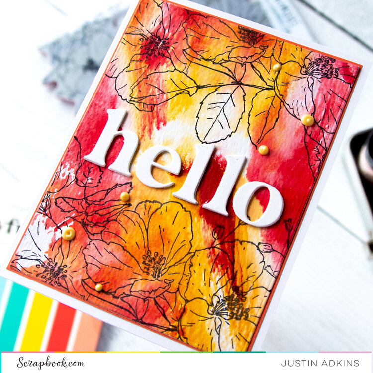 Floral Hello Card