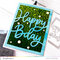 Painted Happy Bday Card