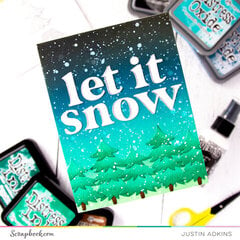 Let It Snow Die Cut Card