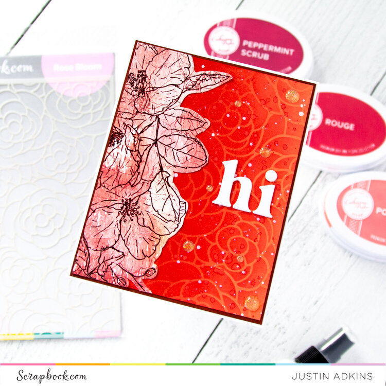 Saying Hi with Flowers Card