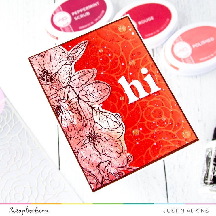 Saying Hi with Flowers Card