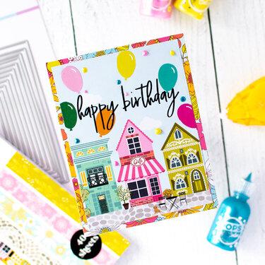 Patterned Paper Birthday Wishes